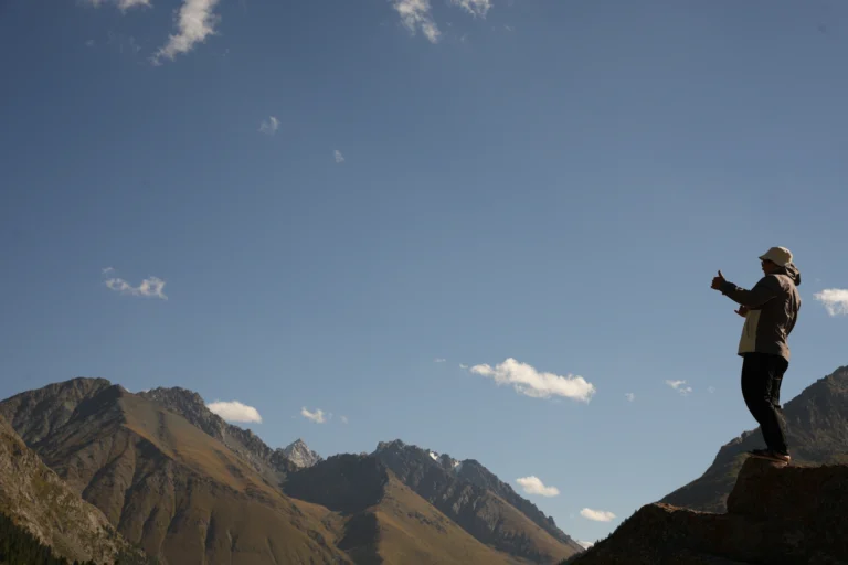 Mountain adventure in Turgen Valley Kyrgyzstan
